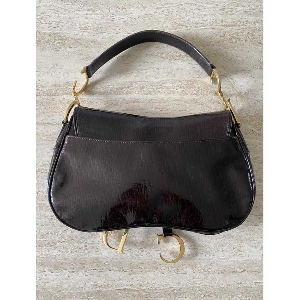 Dior Double Saddle patent leather handbag - image 9