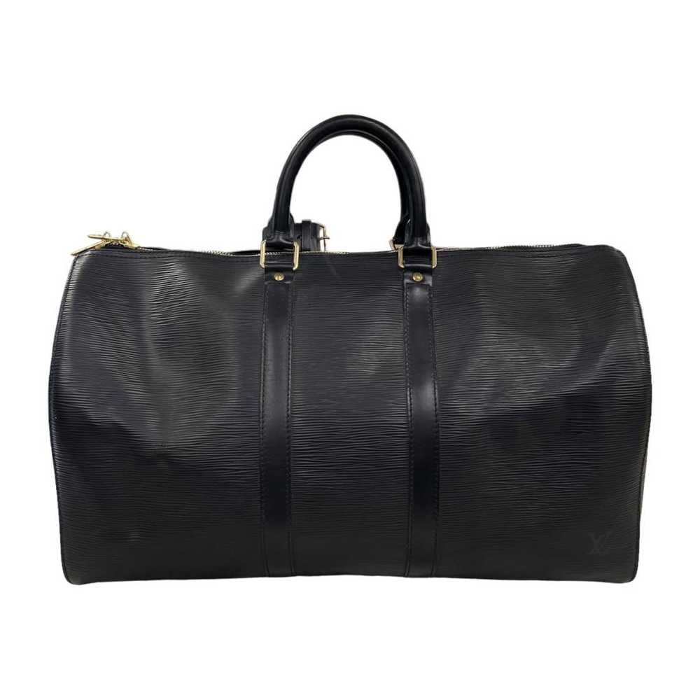 Louis Vuitton Keepall leather travel bag - image 2