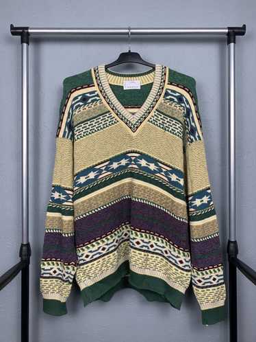 Bogner × Coloured Cable Knit Sweater × Vintage Bo… - image 1