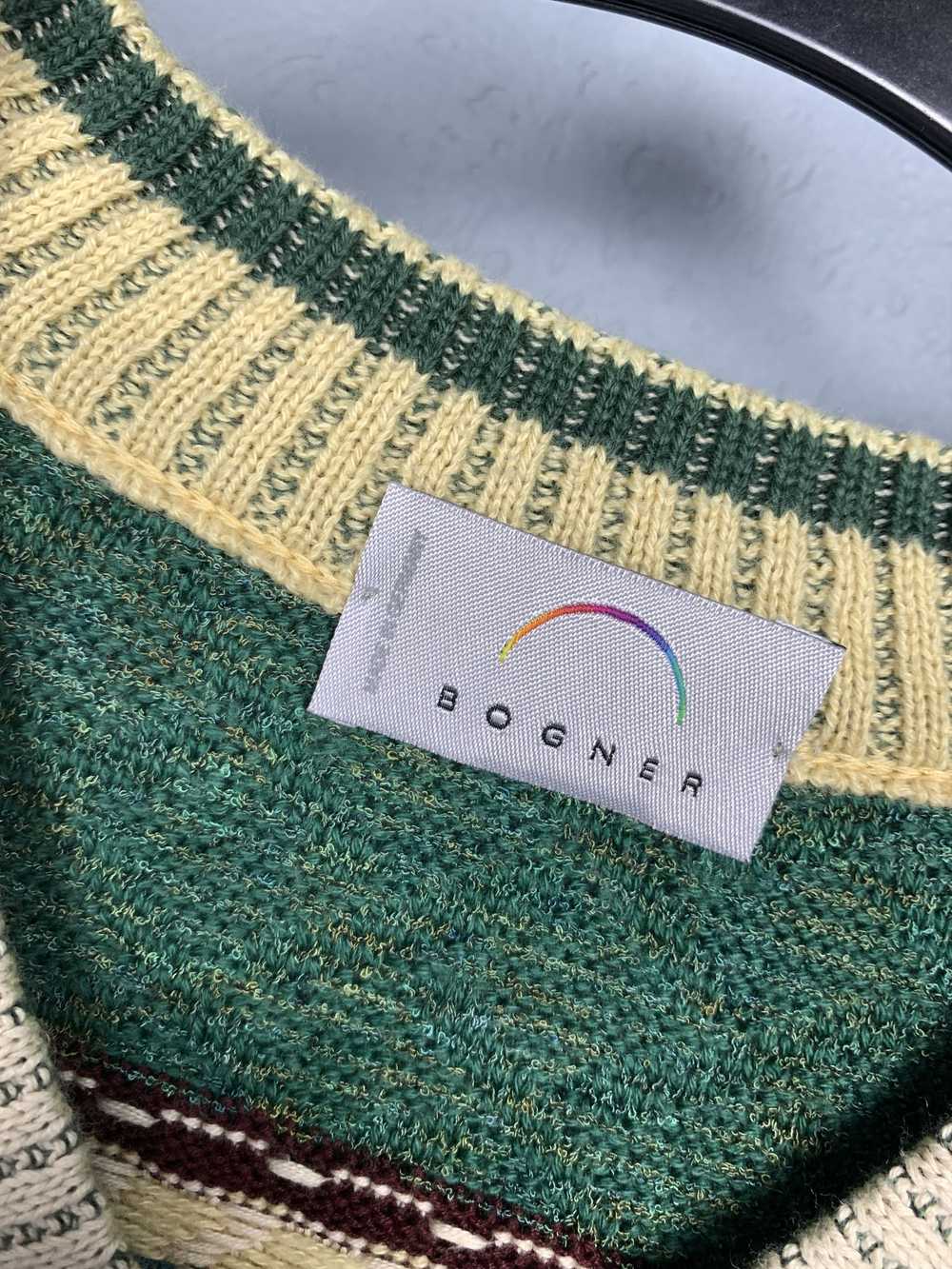 Bogner × Coloured Cable Knit Sweater × Vintage Bo… - image 3