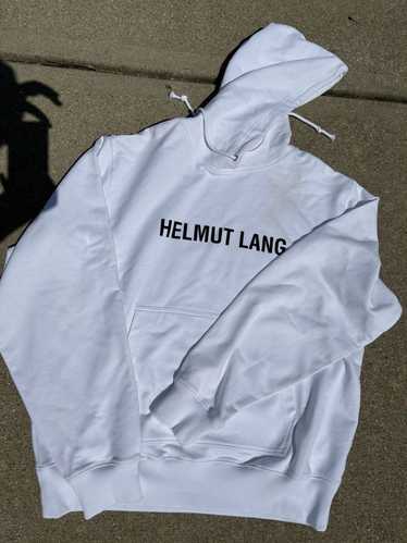 Helmut Lang helmut lang core logo hoodie white