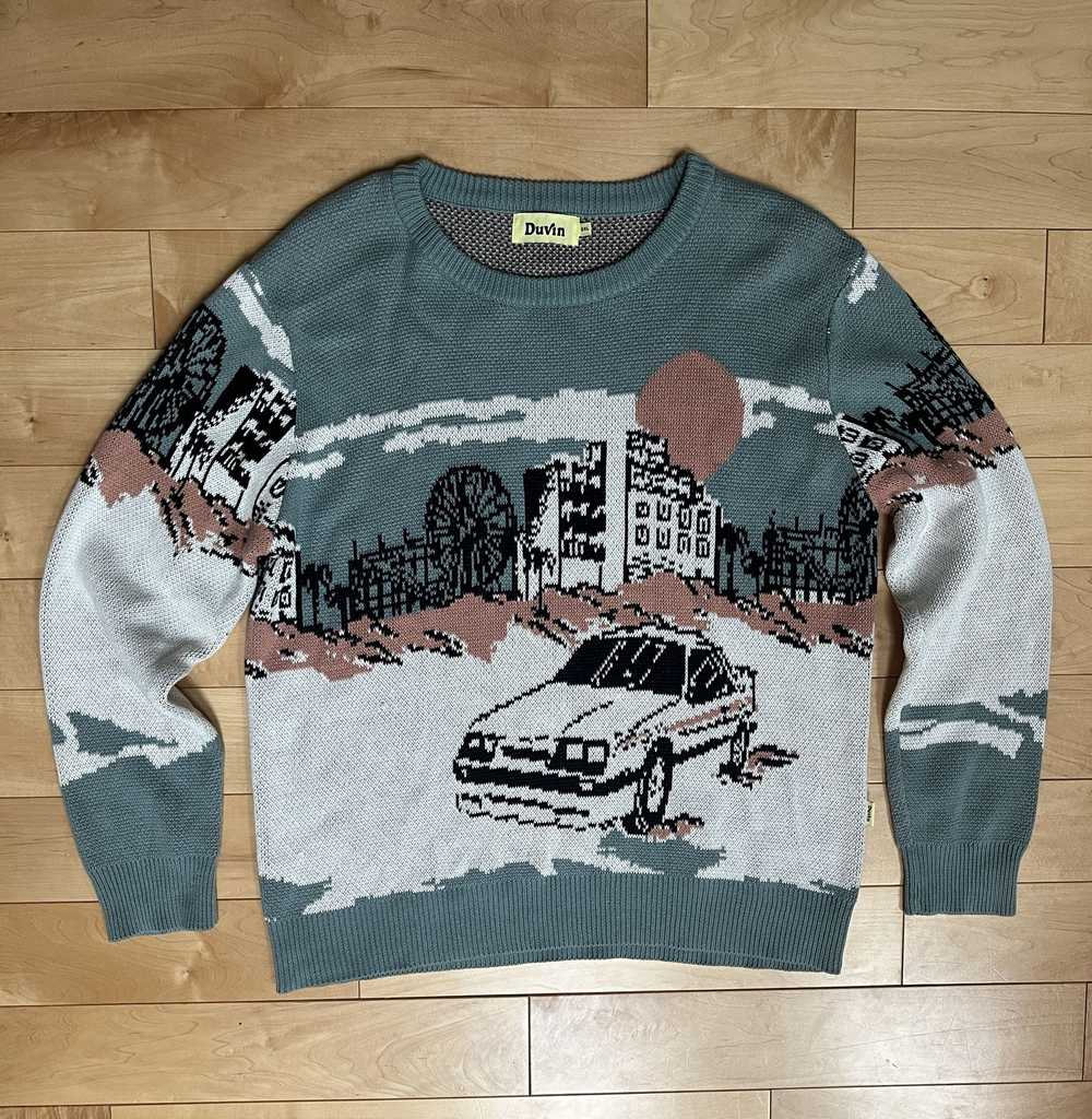 Designer × Streetwear × Vintage RARE Car Sweater - image 3