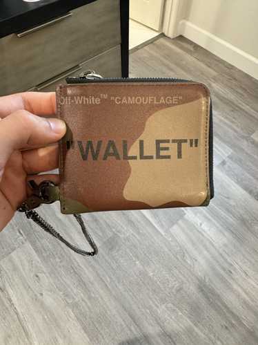 Off-White Off White Camouflage Leather Wallet with