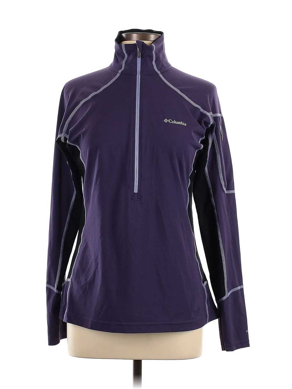 Columbia Women Purple Track Jacket L - image 1