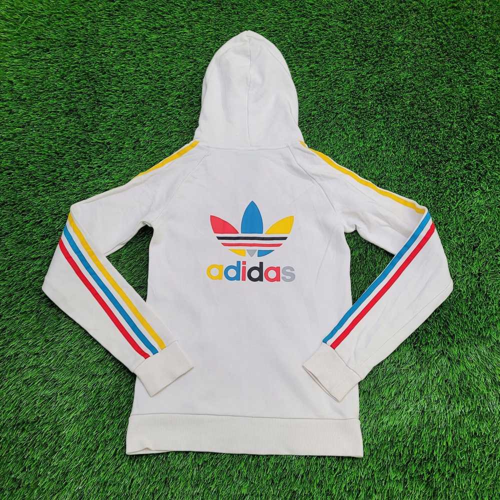 Adidas ADIDAS Colorful Hoodie Womens XS 15x24 Whi… - image 1