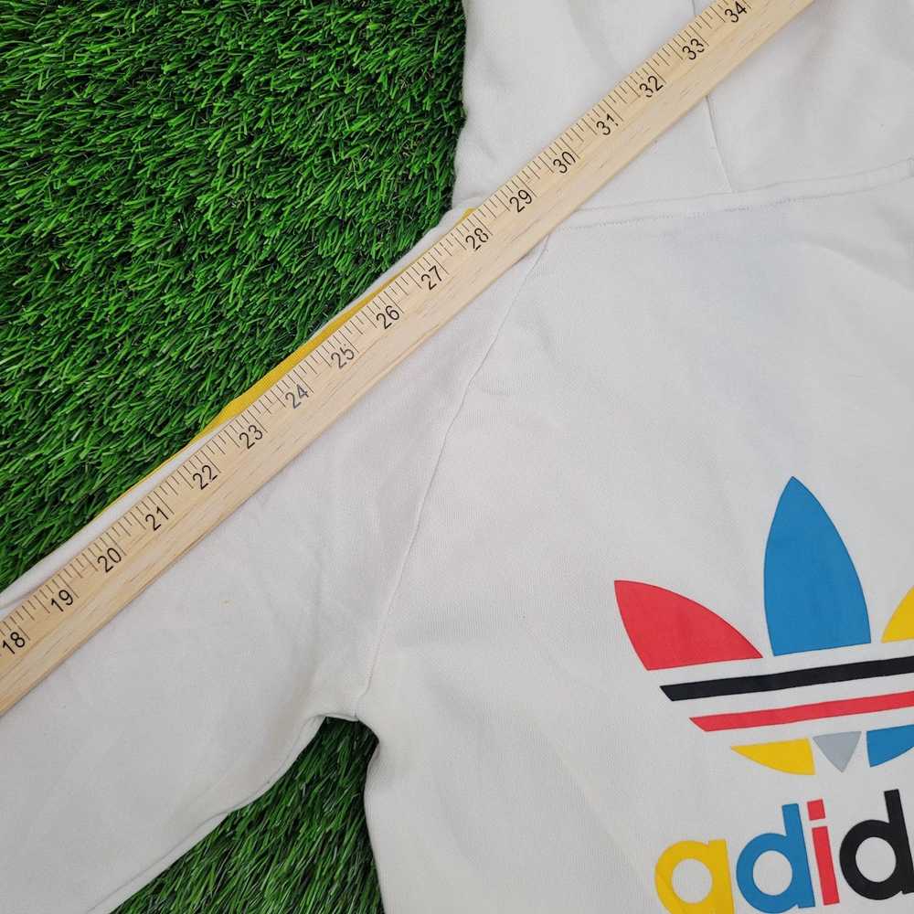 Adidas ADIDAS Colorful Hoodie Womens XS 15x24 Whi… - image 4