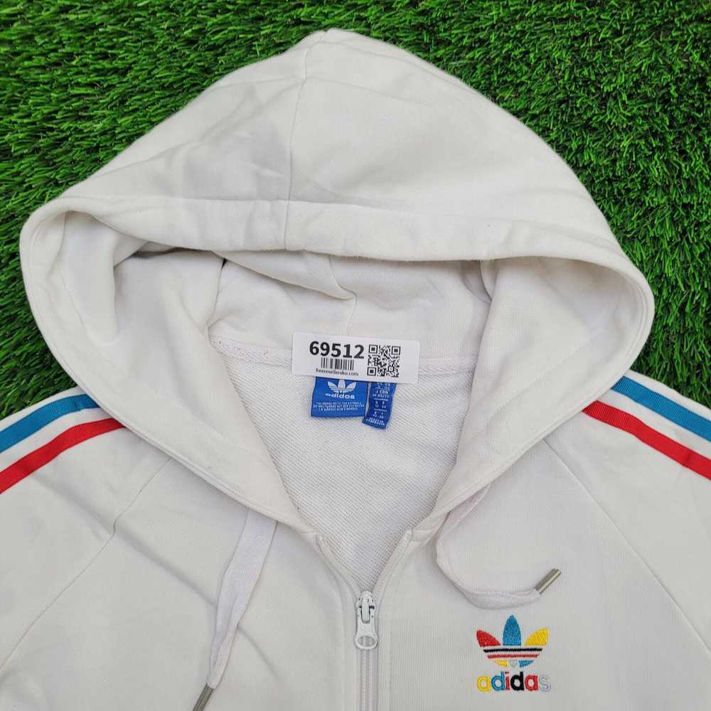 Adidas ADIDAS Colorful Hoodie Womens XS 15x24 Whi… - image 9