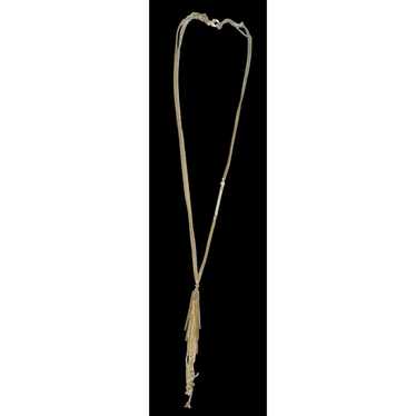 Other Vintage Abstract Pillar Tassel Necklace - image 1