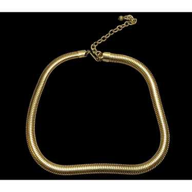 Other Vintage Glam Golden Snake Chain Necklace - image 1