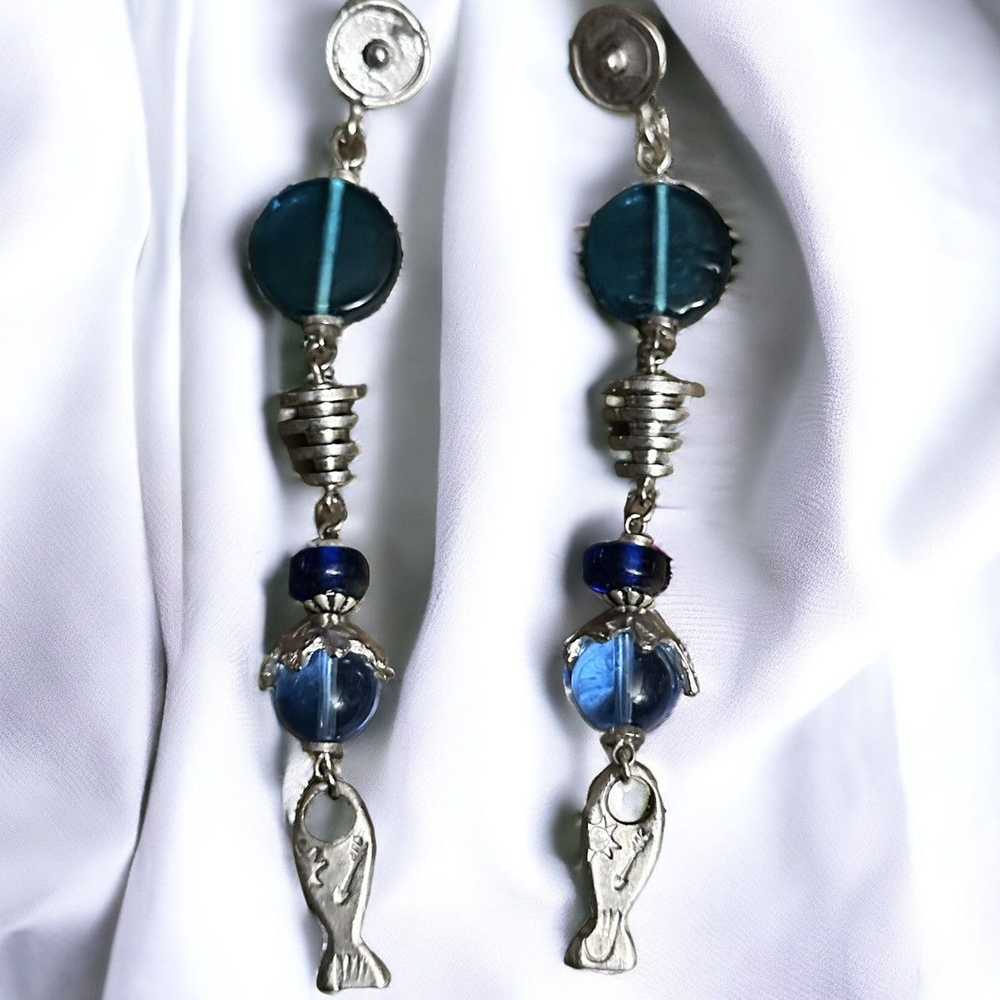 Other Long beaded dangle earrings - image 1