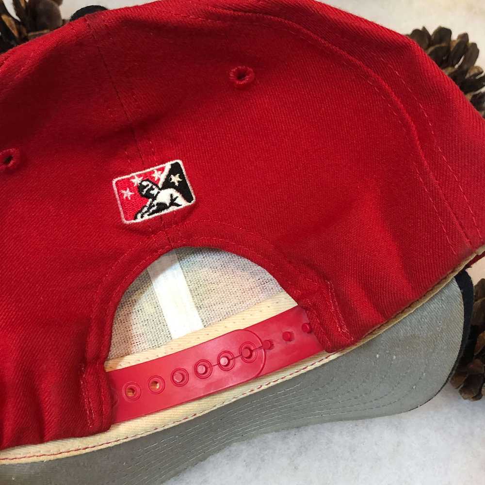 Vintage MiLB Lansing Lugnuts New Era Wool Snapbac… - image 2