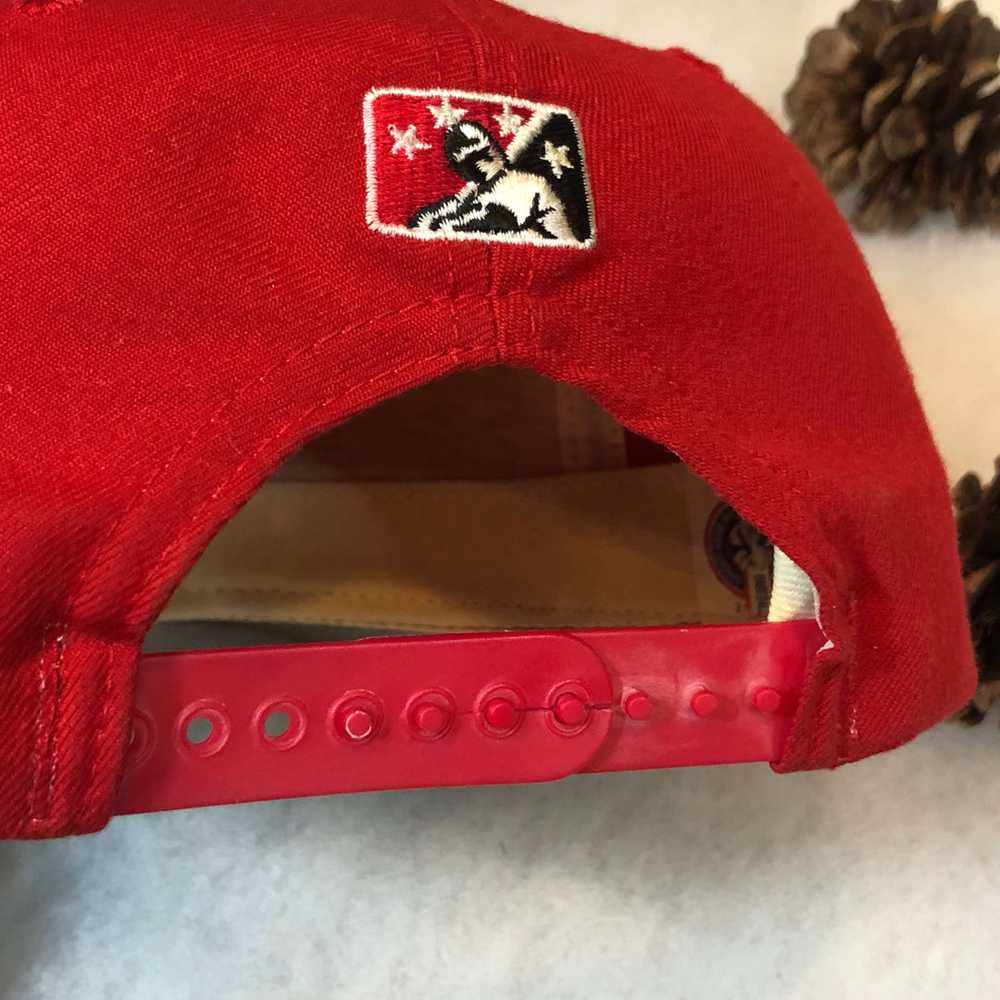 Vintage MiLB Lansing Lugnuts New Era Wool Snapbac… - image 3