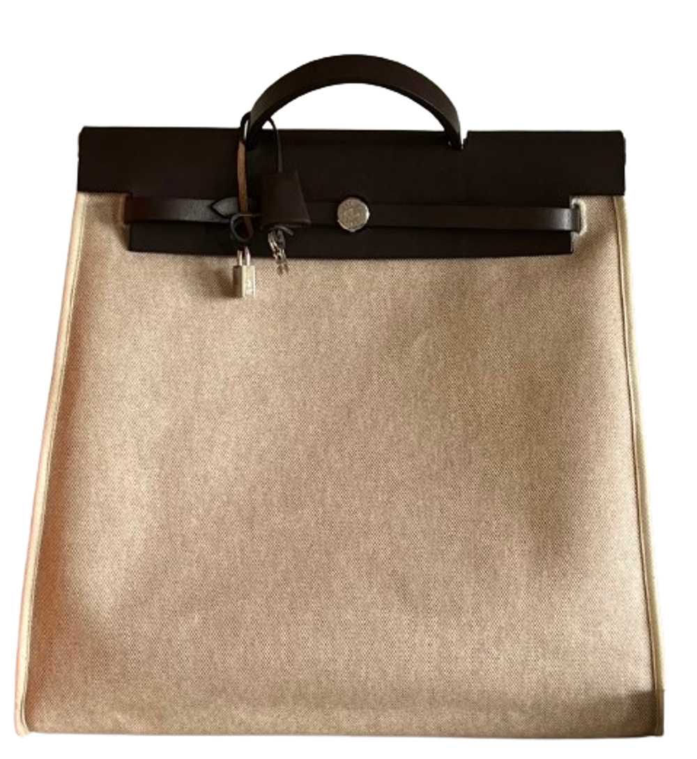 Product Details Hermes Beige Canvas Herbag - image 1