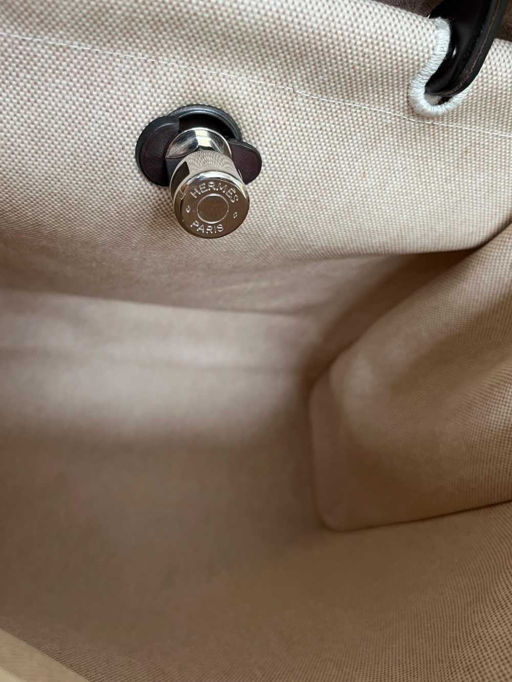 Product Details Hermes Beige Canvas Herbag - image 3