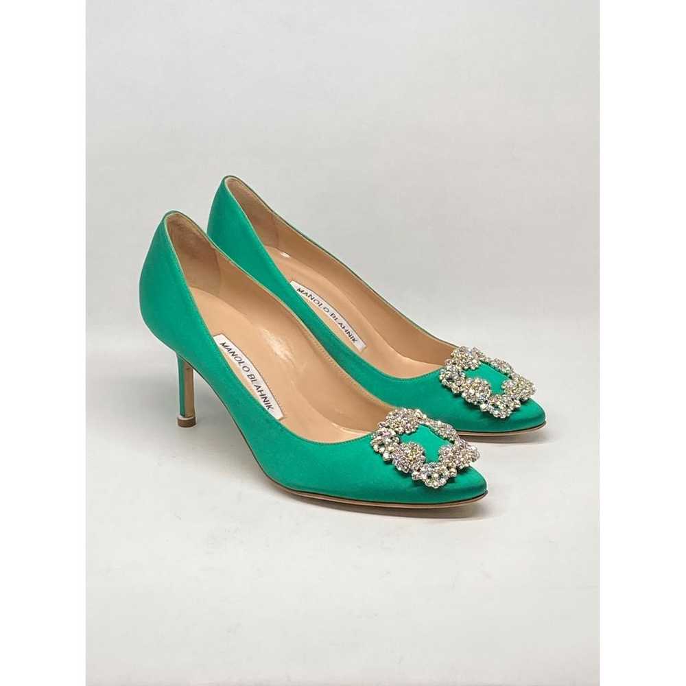 Manolo Blahnik Hangisi cloth heels - image 2