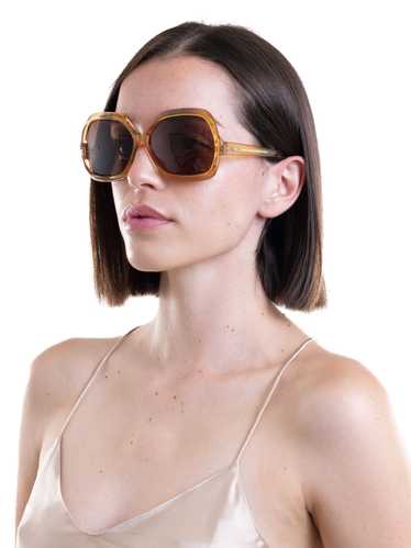 Pierre Cardin Honey Oversized Sunglasses