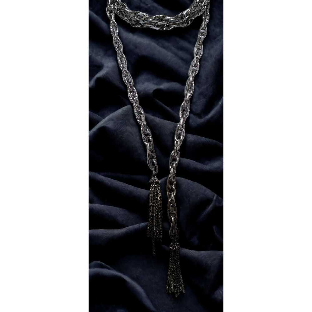 Other Silver Chain Wrap Necklace - image 6