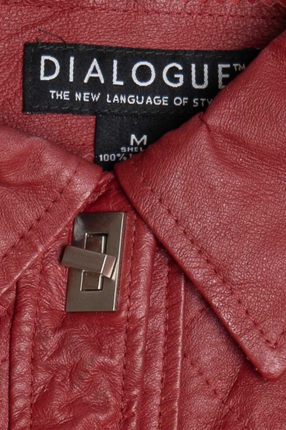 Vintage Dialogue Quilted Leather Jacket - image 4