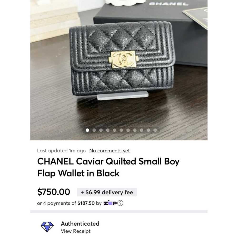 Chanel Boy leather wallet - image 2