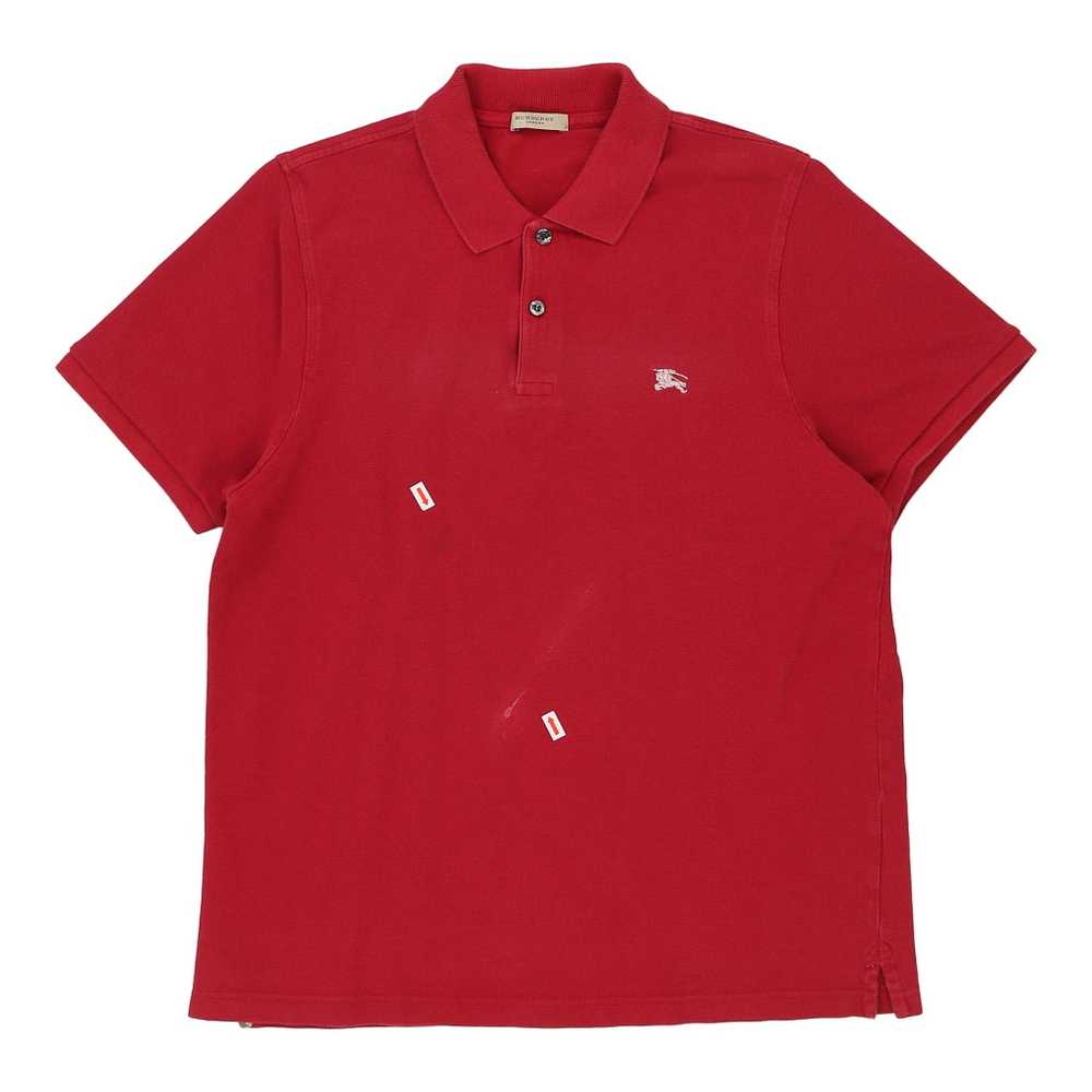 Burberry London Polo Shirt - Large Red Cotton - image 3