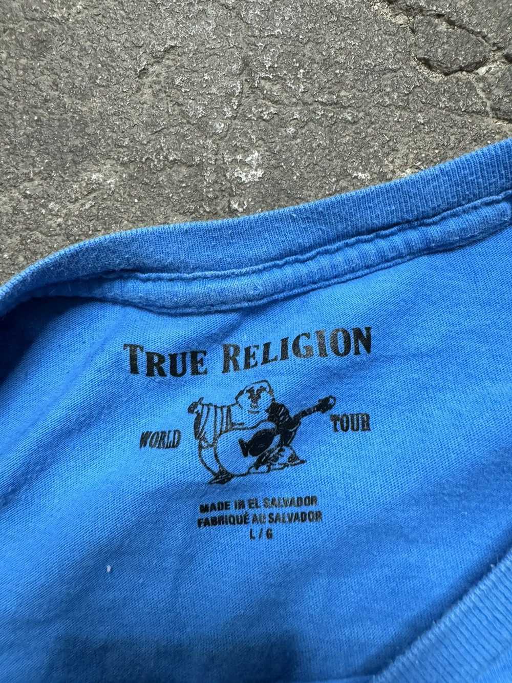 True Religion Y2K True Religion Buddha Aqua T Shi… - image 6