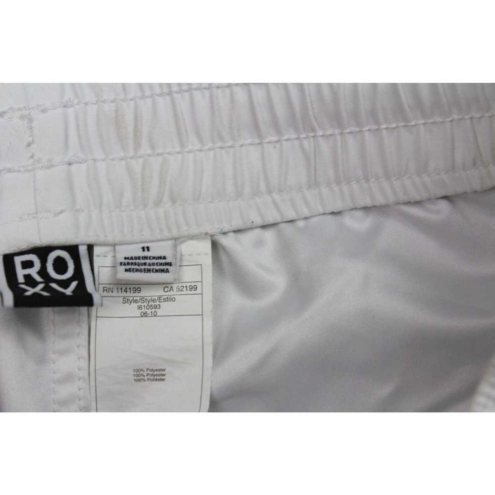 Vintage Roxy Shorts Size 11 White Black Sequin Gy… - image 3