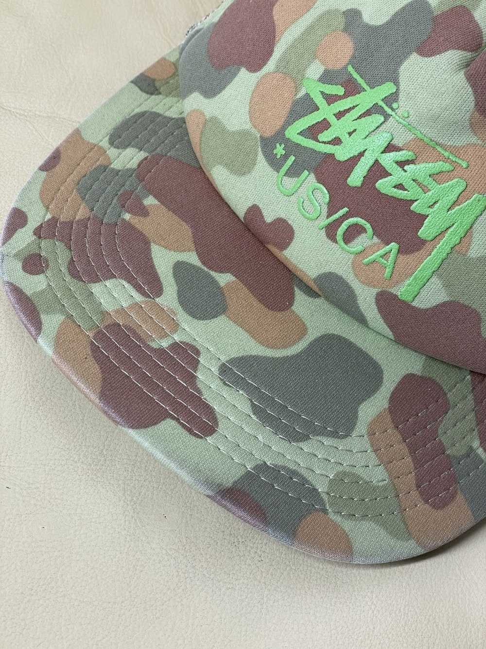 Stussy × Vintage Stussy Trucker Cap Camo Hat Bape… - image 4