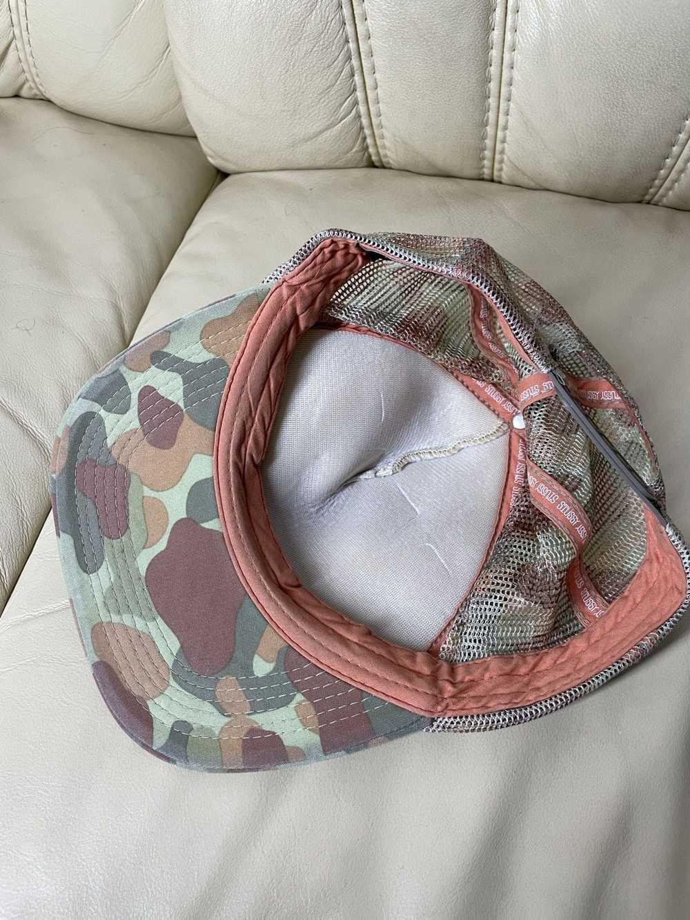 Stussy × Vintage Stussy Trucker Cap Camo Hat Bape… - image 8