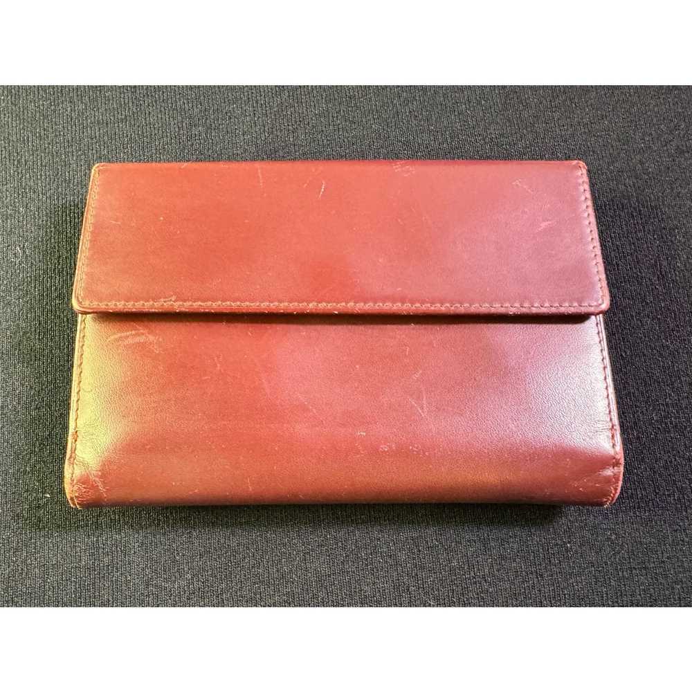 Cartier Vintage Calfskin Burgundy Cartier Bifold … - image 10