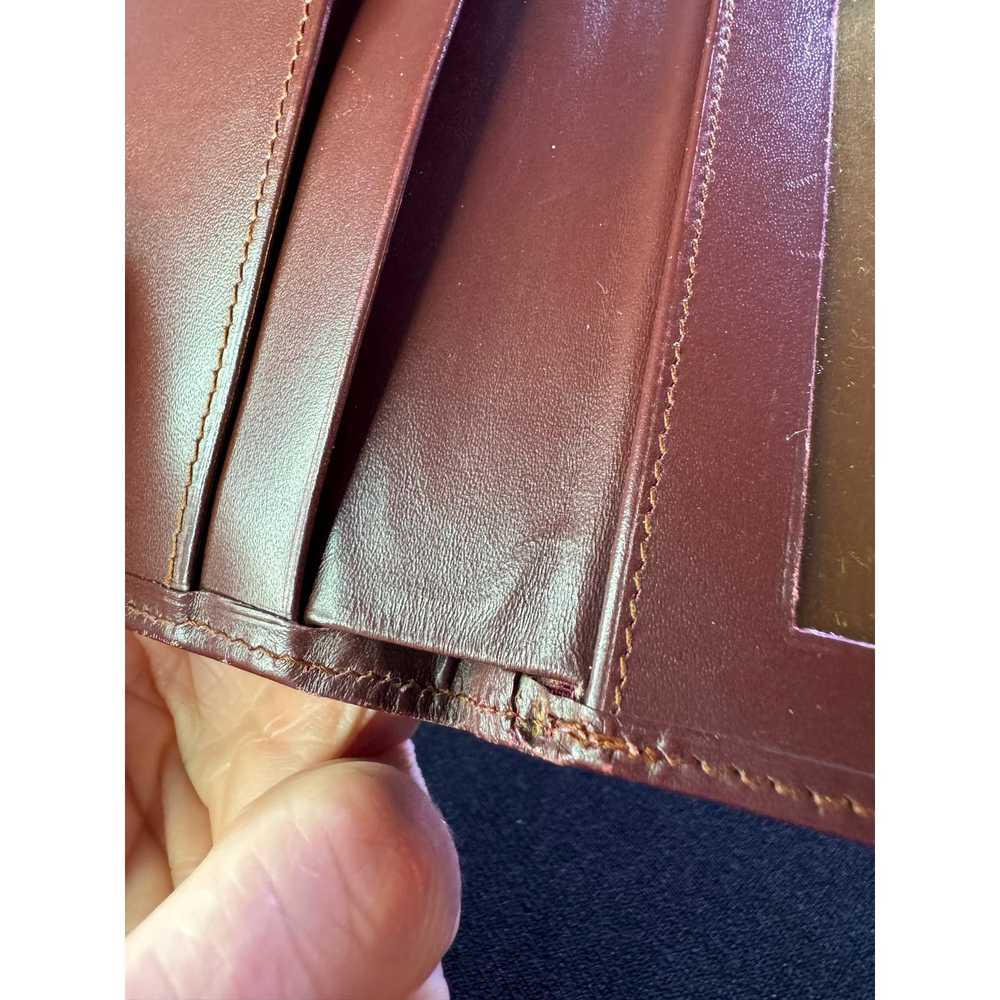 Cartier Vintage Calfskin Burgundy Cartier Bifold … - image 11