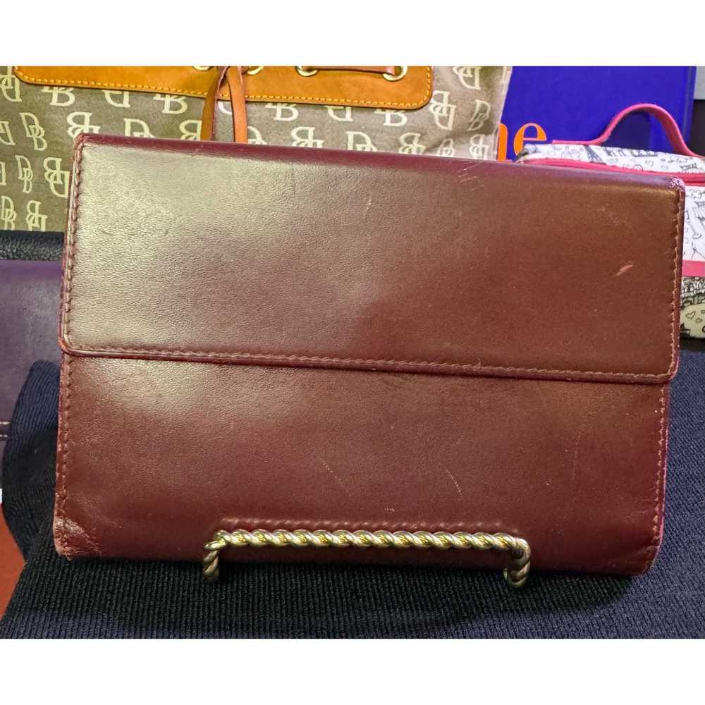 Cartier Vintage Calfskin Burgundy Cartier Bifold … - image 2