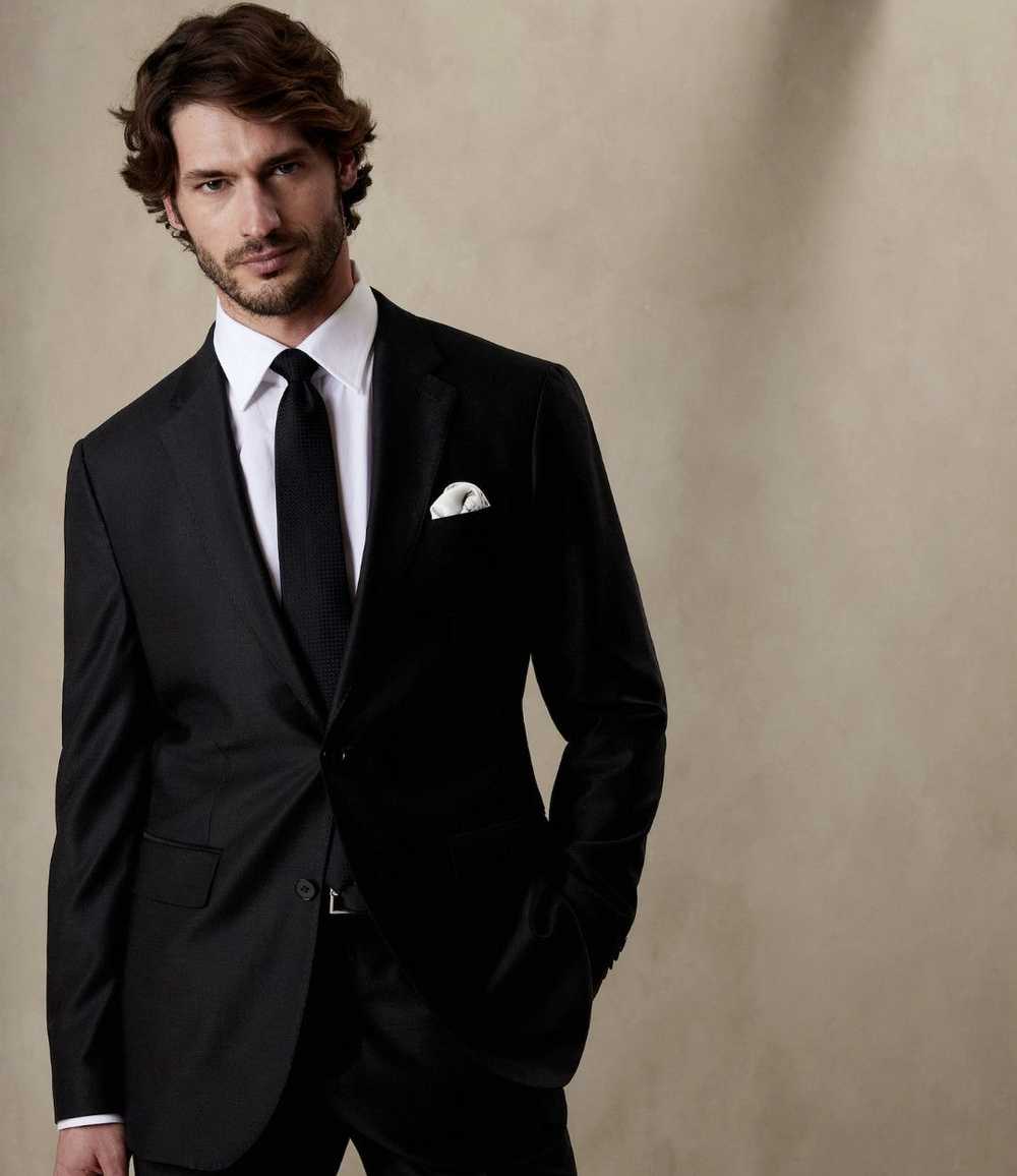 Banana Republic BR Signature Italian Hopsack Suit… - image 3