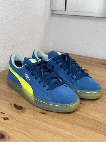 Puma Puma Suede Iced Blue Coral Yellow