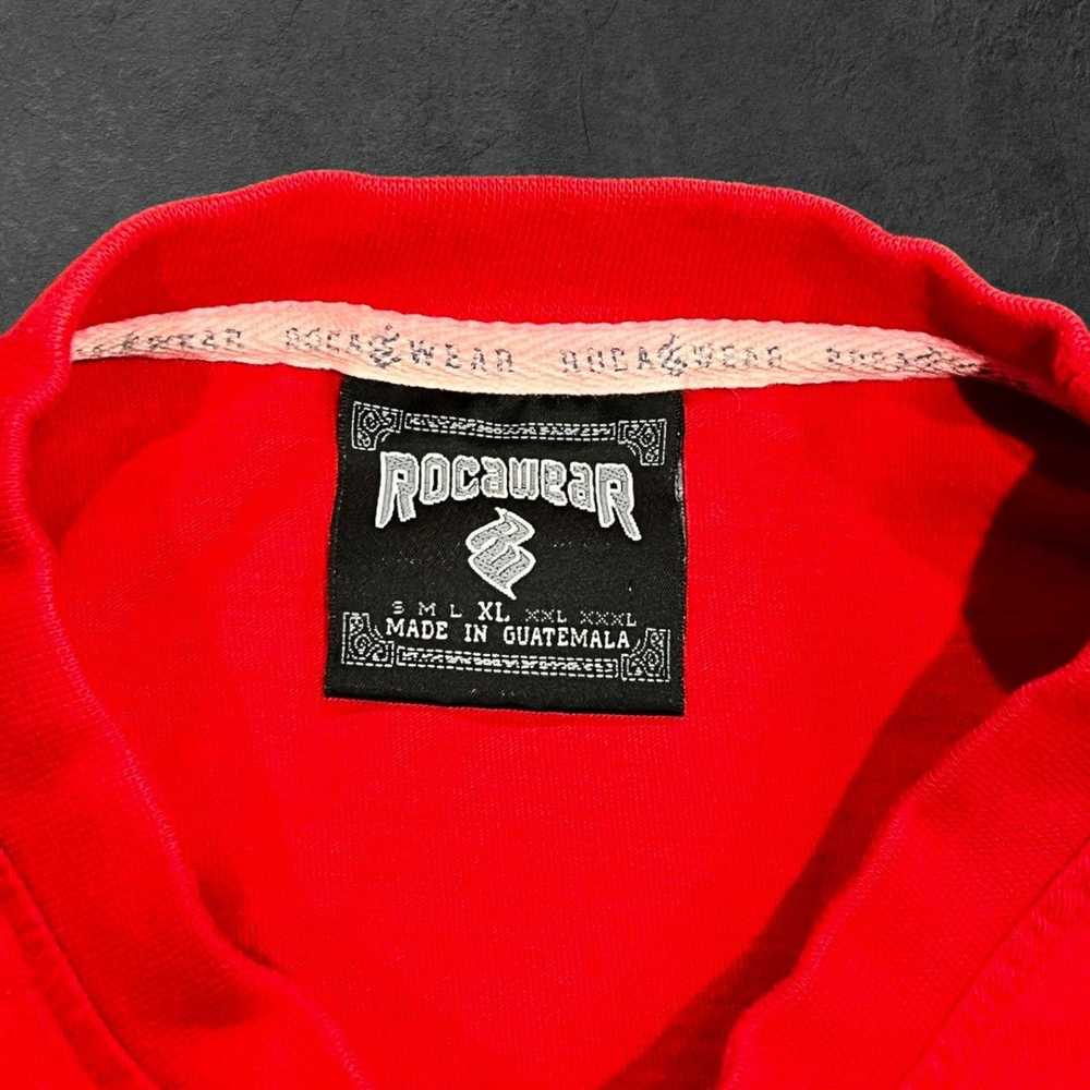 Rocawear Y2K Rocawear Logo Long Sleeve Red T-Shirt - image 4