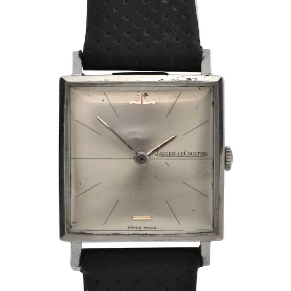 Mid-Century Jaeger LeCoultre Stainless Steel Manu… - image 1