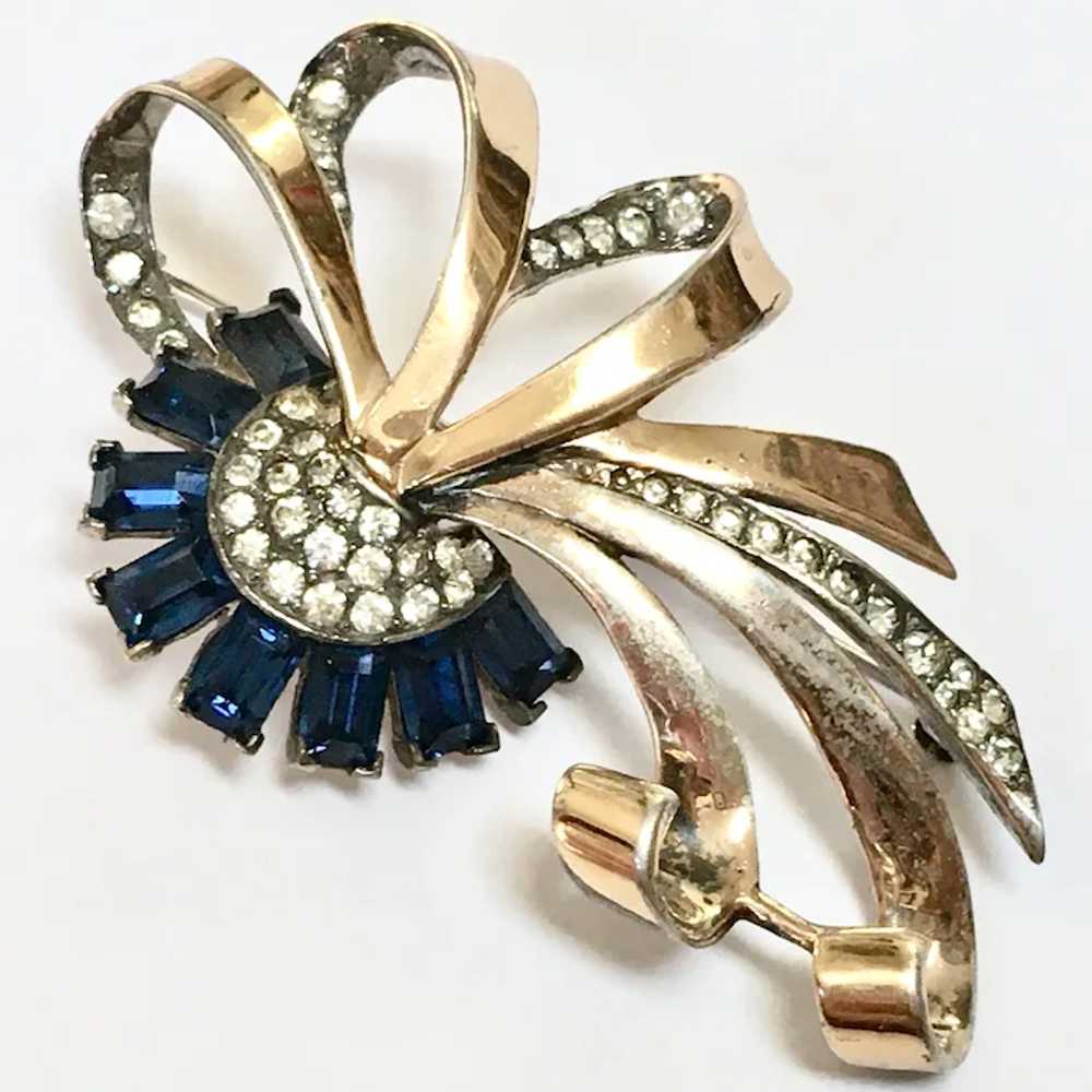 Marcel Boucher Sterling Ribbon Bow Brooch – MB Ph… - image 2