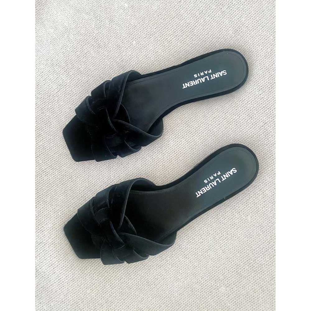 Saint Laurent Velvet mules - image 2