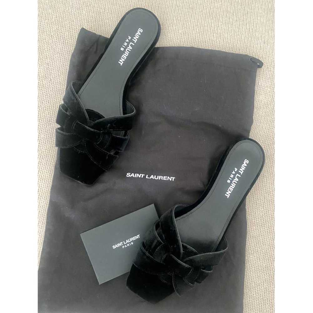 Saint Laurent Velvet mules - image 7