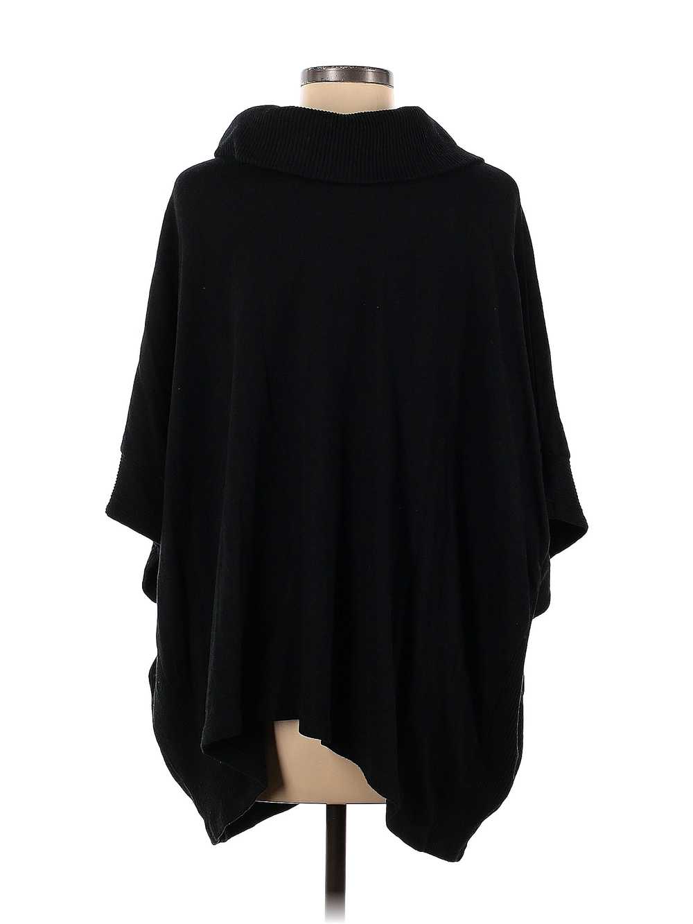 Banana Republic Factory Store Women Black Poncho M - image 2