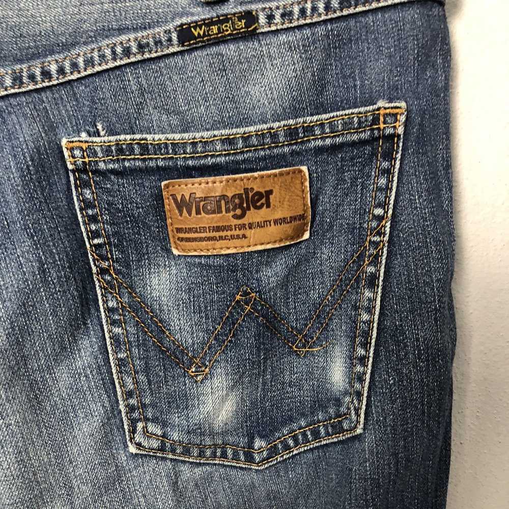 Distressed Denim × Jean × Wrangler Vintage Wrangl… - image 12