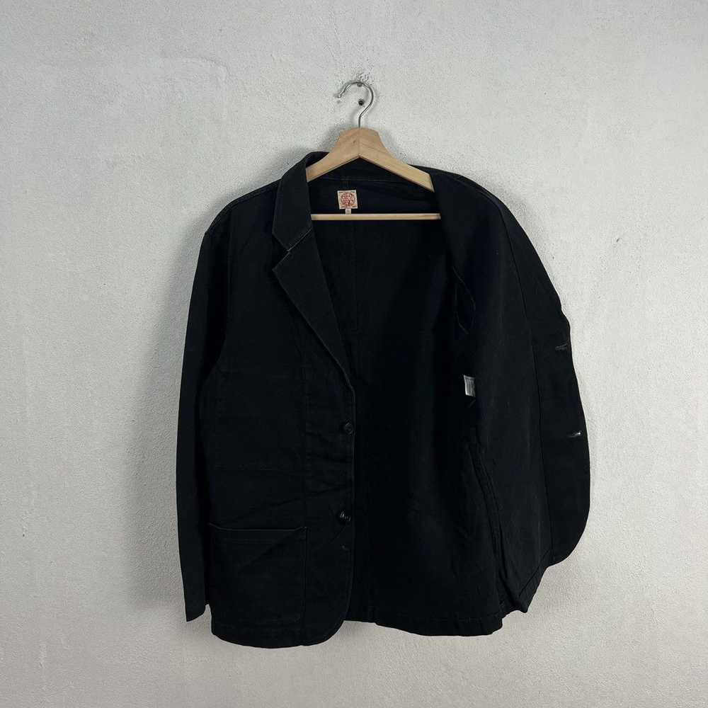 Japanese Brand VINTAGE HIKORY CHORE JACKET CHEST … - image 10