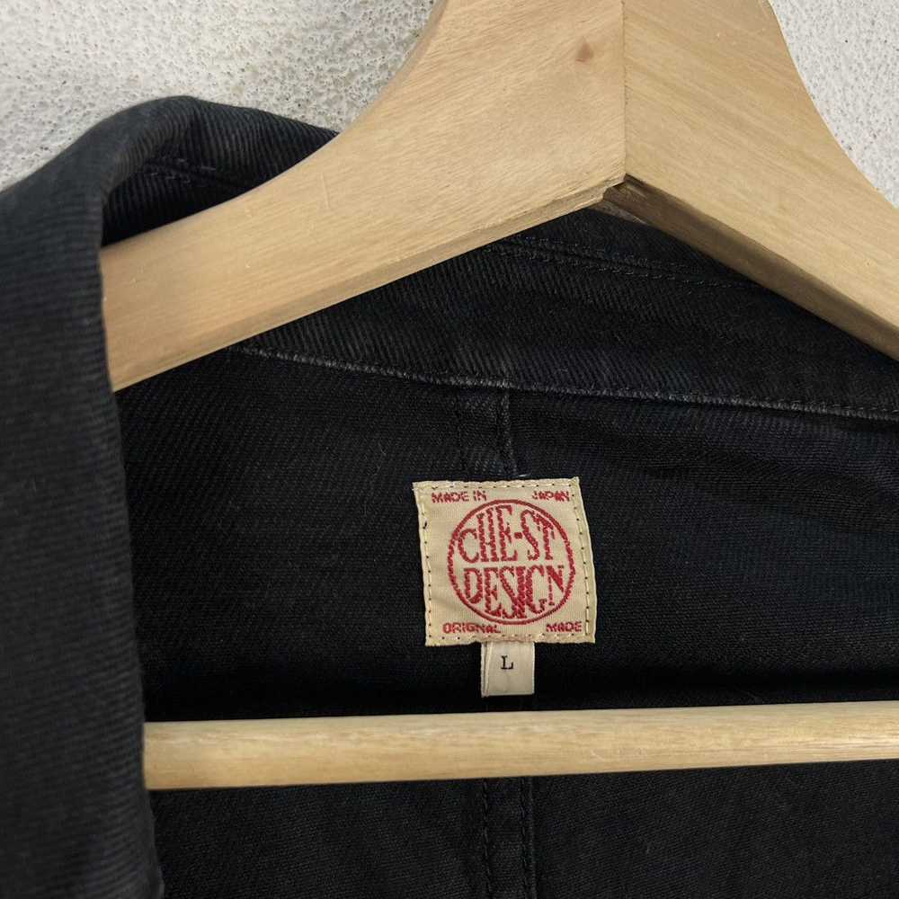 Japanese Brand VINTAGE HIKORY CHORE JACKET CHEST … - image 11