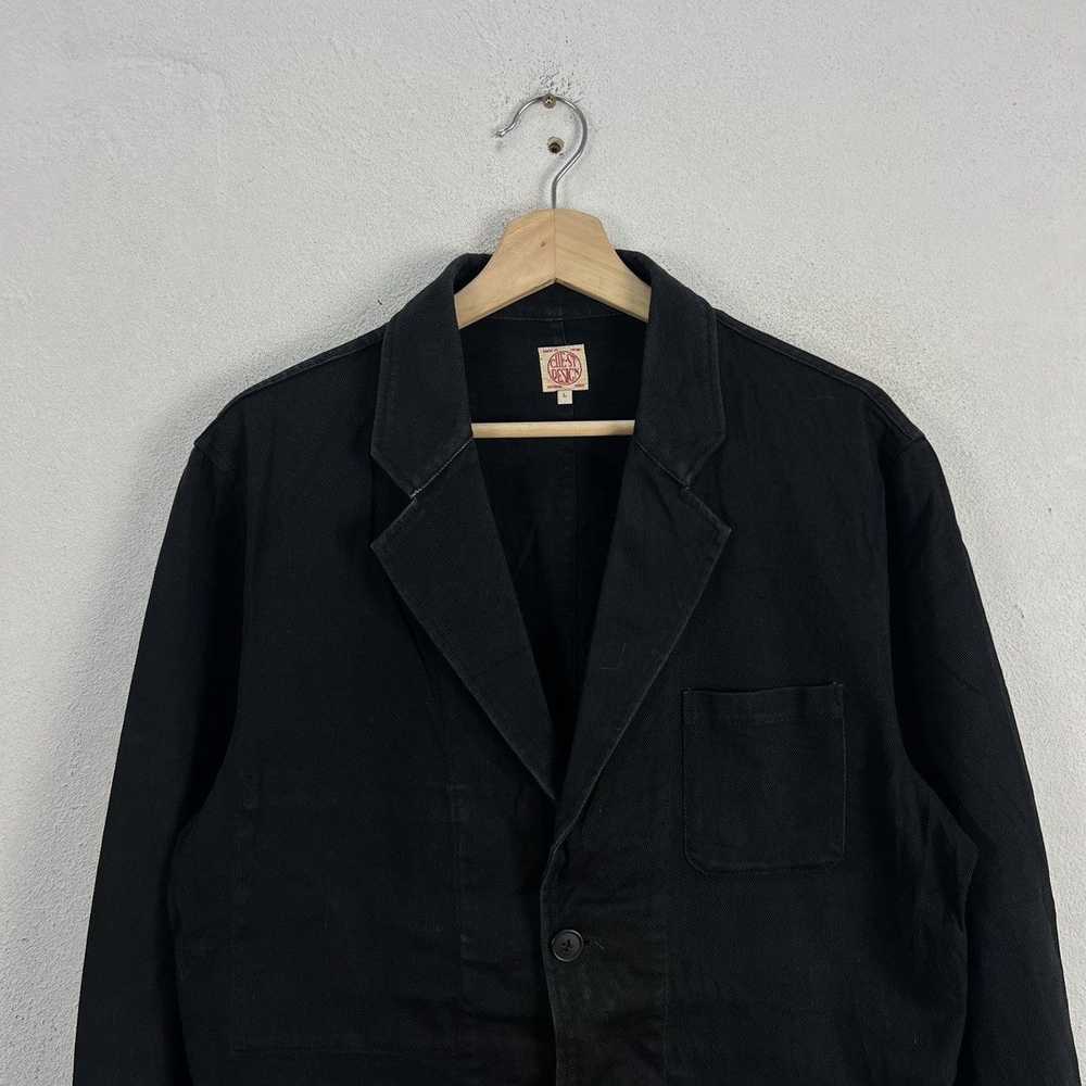 Japanese Brand VINTAGE HIKORY CHORE JACKET CHEST … - image 3