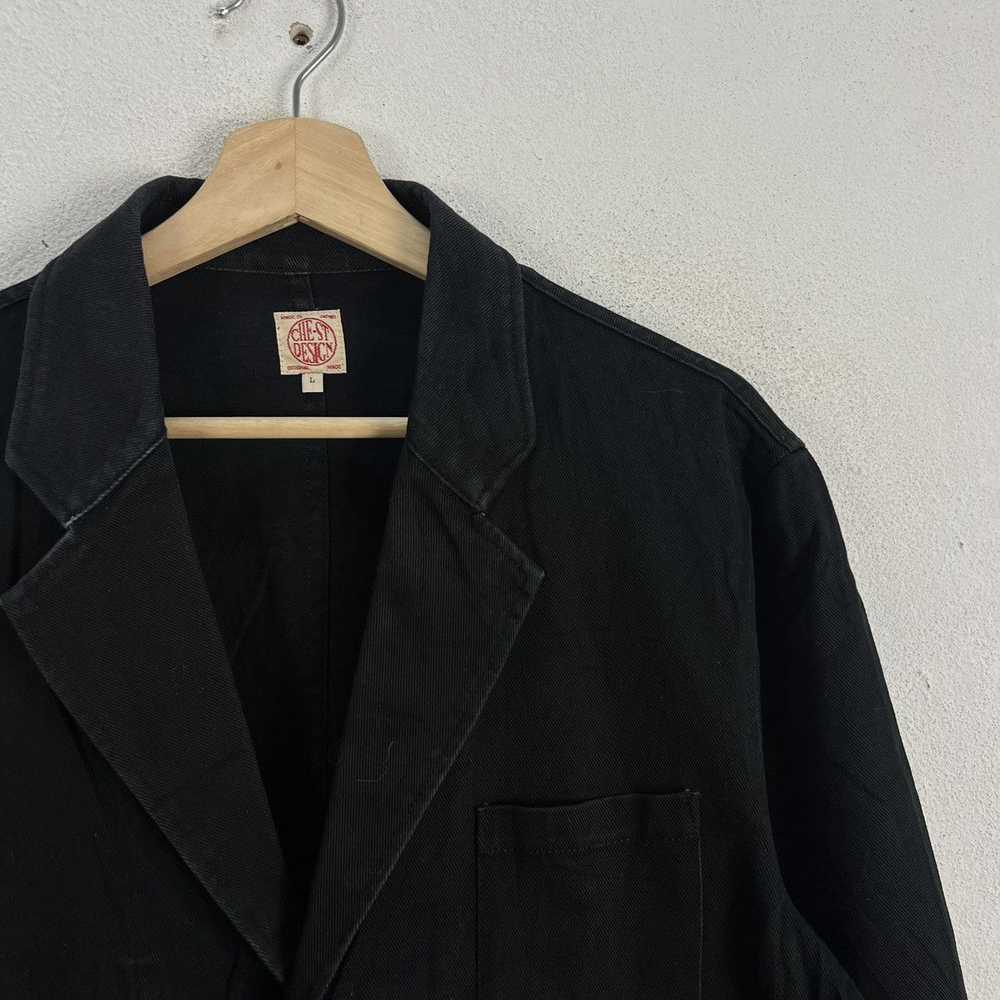 Japanese Brand VINTAGE HIKORY CHORE JACKET CHEST … - image 5