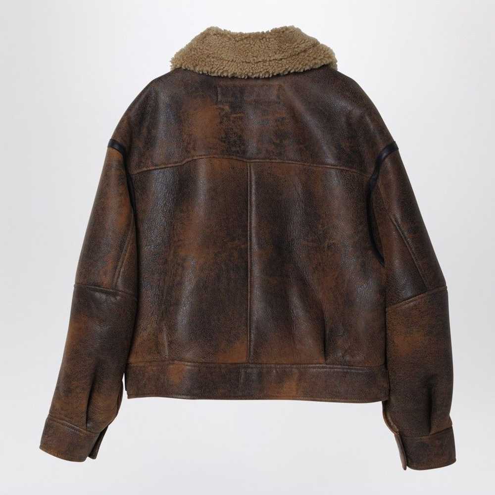 Acne Studios o1d2blof0724 Leather Shearling Jacke… - image 2