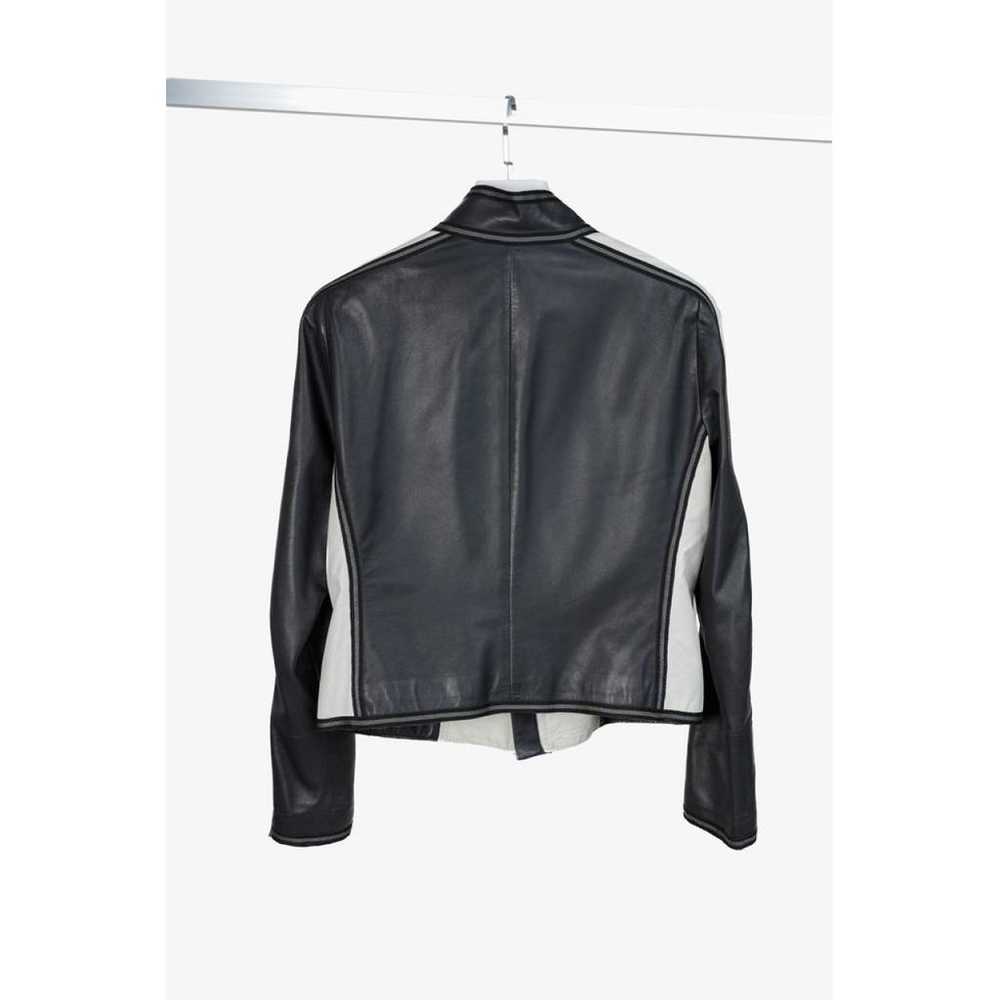 Armani Collezioni Leather biker jacket - image 2