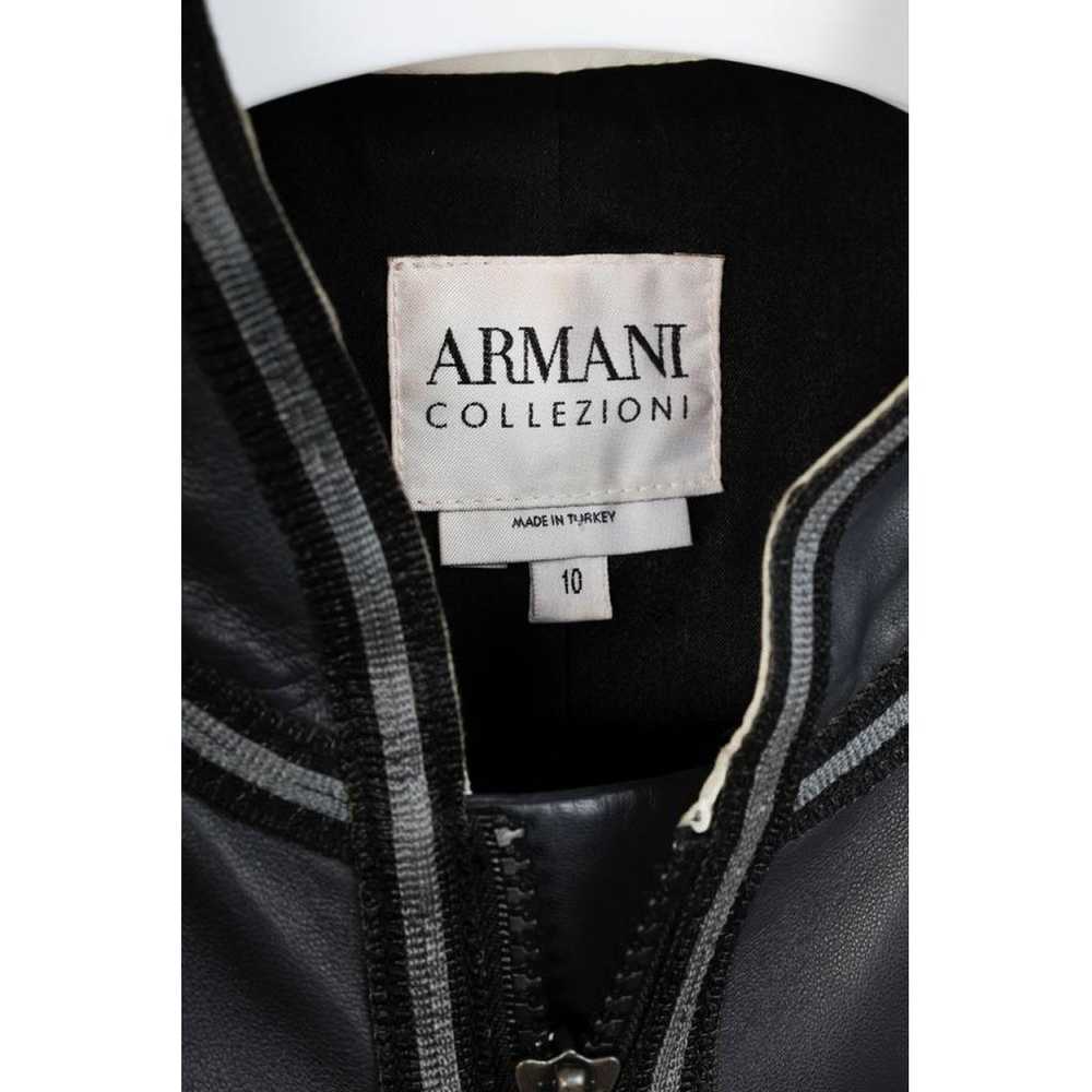 Armani Collezioni Leather biker jacket - image 4