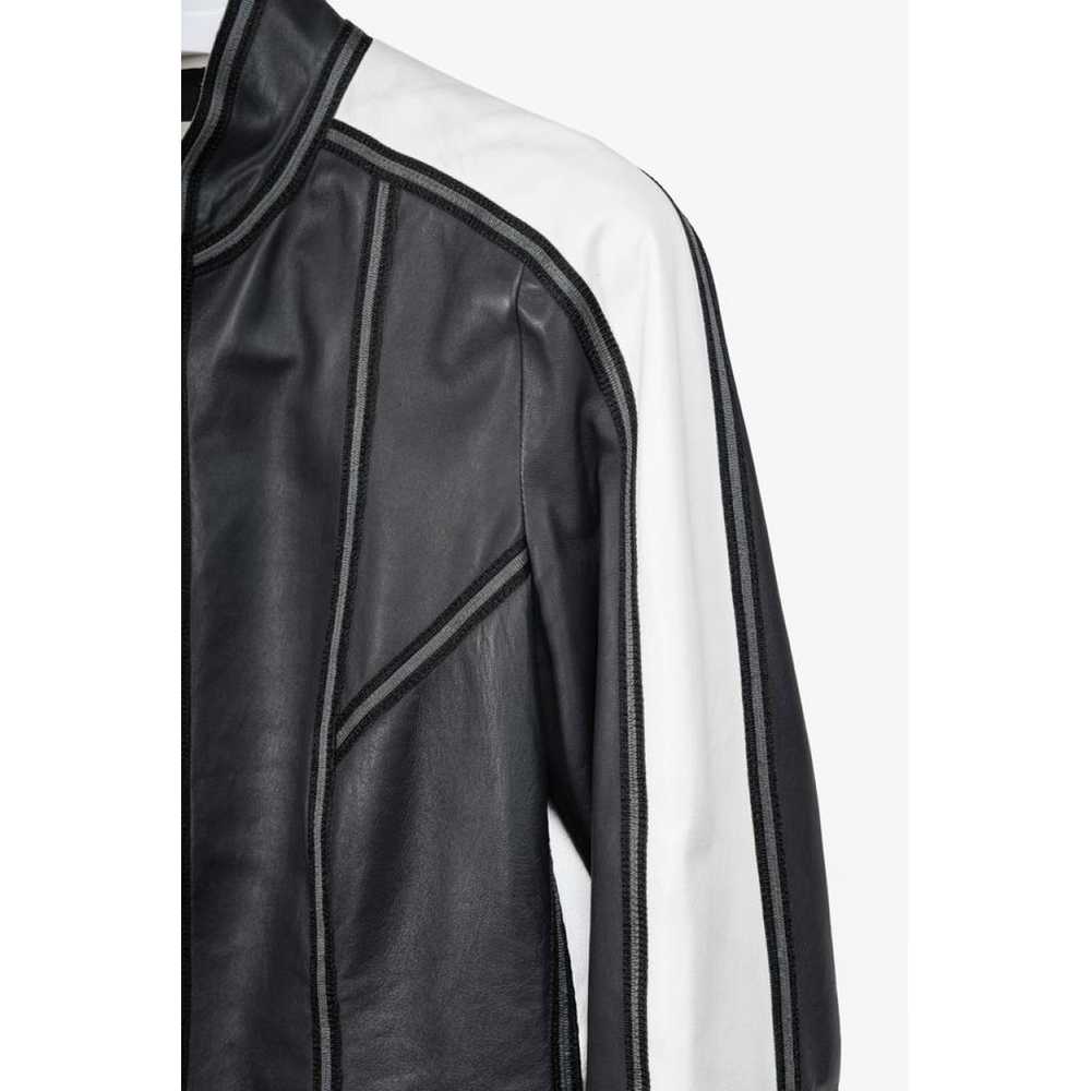 Armani Collezioni Leather biker jacket - image 5