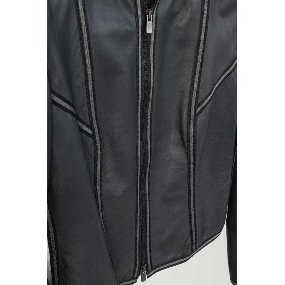 Armani Collezioni Leather biker jacket - image 9