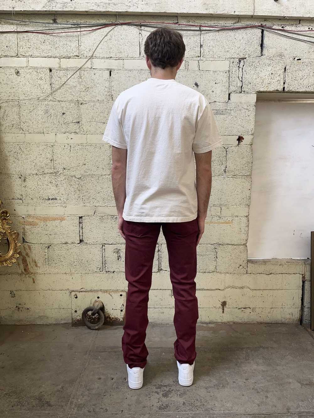 Streetwear × Vintage Double Knee Pants Burgundy - image 6